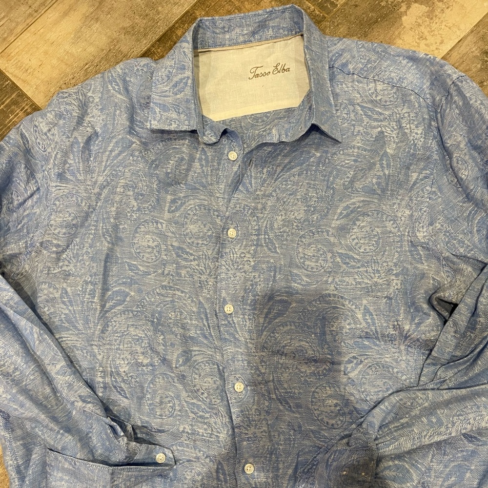 Tasso Elba XXL linen shirt (18-18.5” neck)
